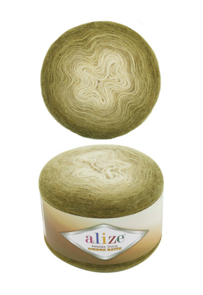 Angora Gold Ombre Batik